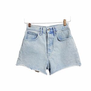 GRLFRND Jules Super High Rise Vintage Cut Off Shorts 25 Button Fly Boho Festival
